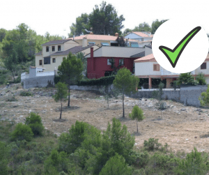 Franja perimetral de protección alrededor de viviendas