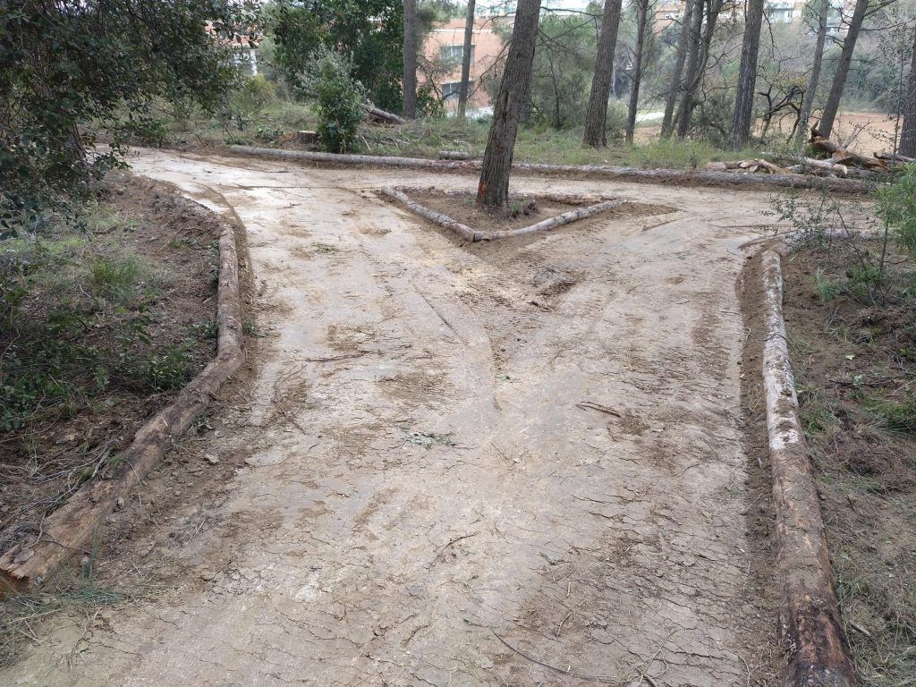 Fincas forestales con camino forestal recuperado