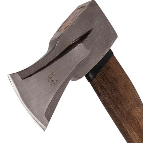 Hacha de 2 manos de madera de nogal